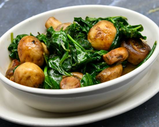 Order Sautéed Spinach & Button Mushrooms food online from Morton The Steakhouse store, Anaheim on bringmethat.com