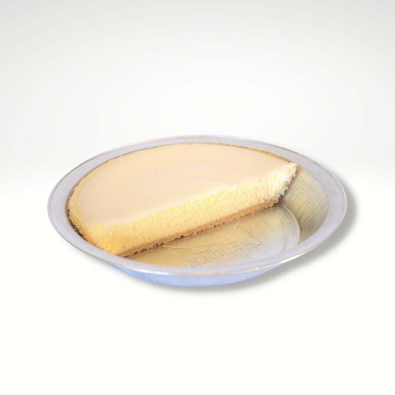 Order CHEESECAKE PIE PLAIN (HALF) food online from Nation's Giant Hamburgers store, San Leandro on bringmethat.com