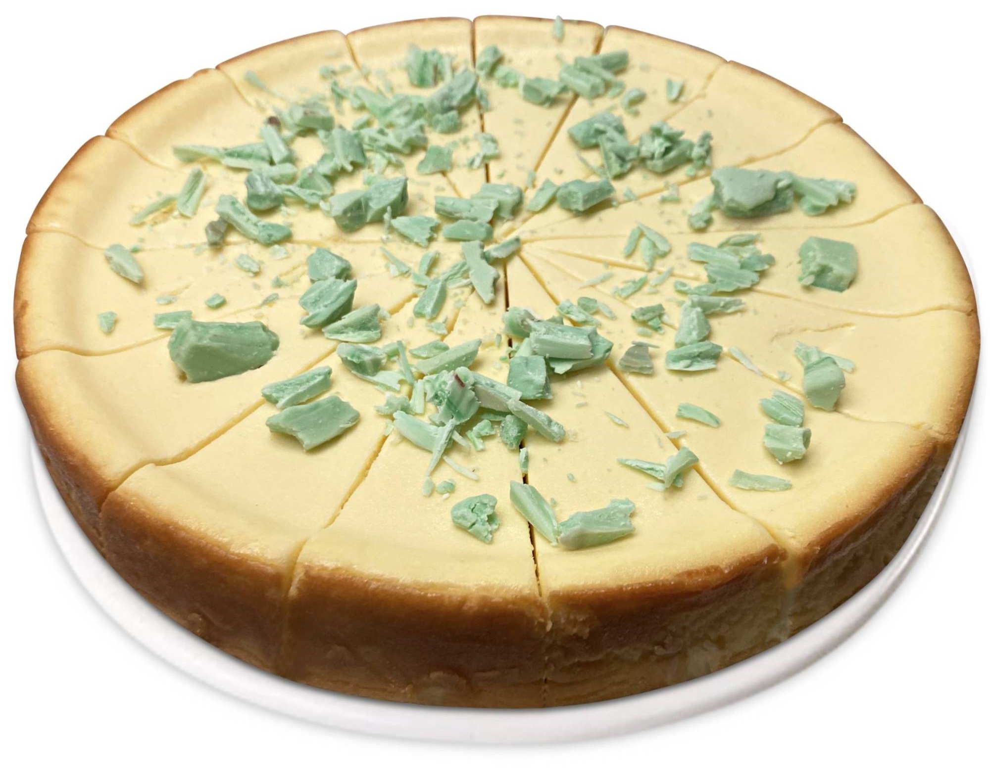 Order CHOCOLATE KEY LIME CHEESECAKE 9" - 2 LBS GIFT BOX food online from Andy Anand Chocolates store, Chino on bringmethat.com