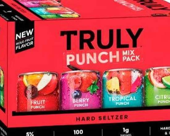 Order Truly Punch Hard Seltzer Variety 12 Pack 12 oz Can food online from Rebel store, Lodi on bringmethat.com