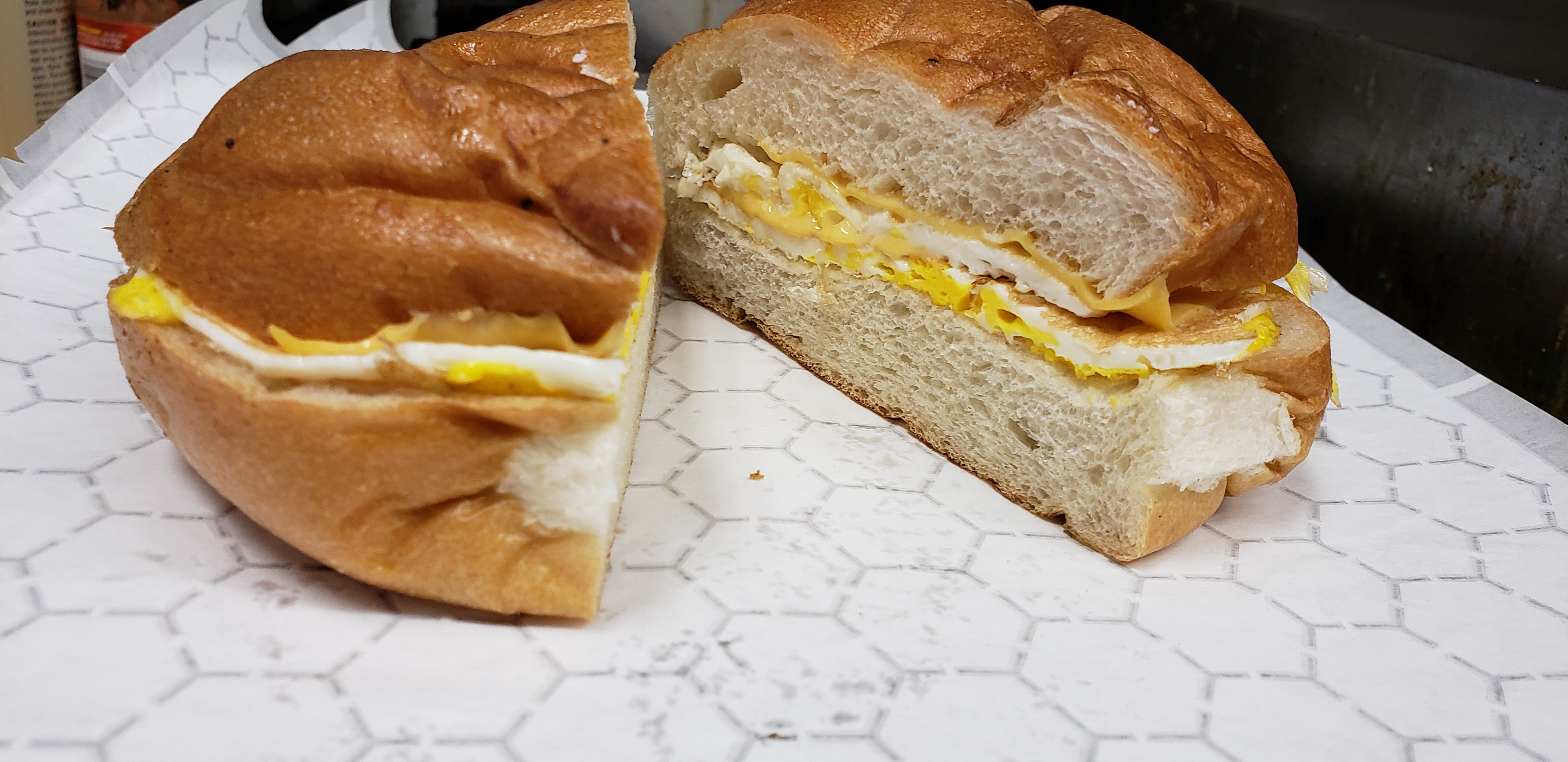 Order Egg and Cheese Sandwich food online from Beckman's Deli & Grill store, Belmar on bringmethat.com
