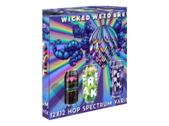 Order Wicked Weed Hop Spectrum Variety Pack - 12x 12oz Cans food online from Eagle Liquor & Wine store, Chattanooga on bringmethat.com