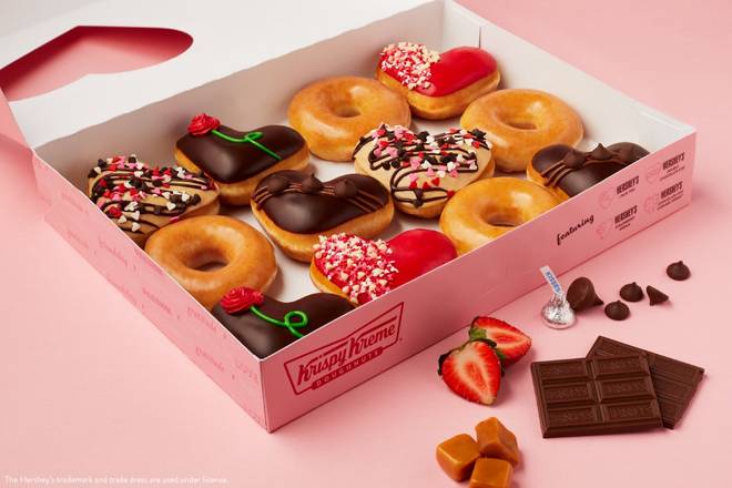 Order Valentine's Day Dozen food online from Krispy Kreme store, High Point on bringmethat.com