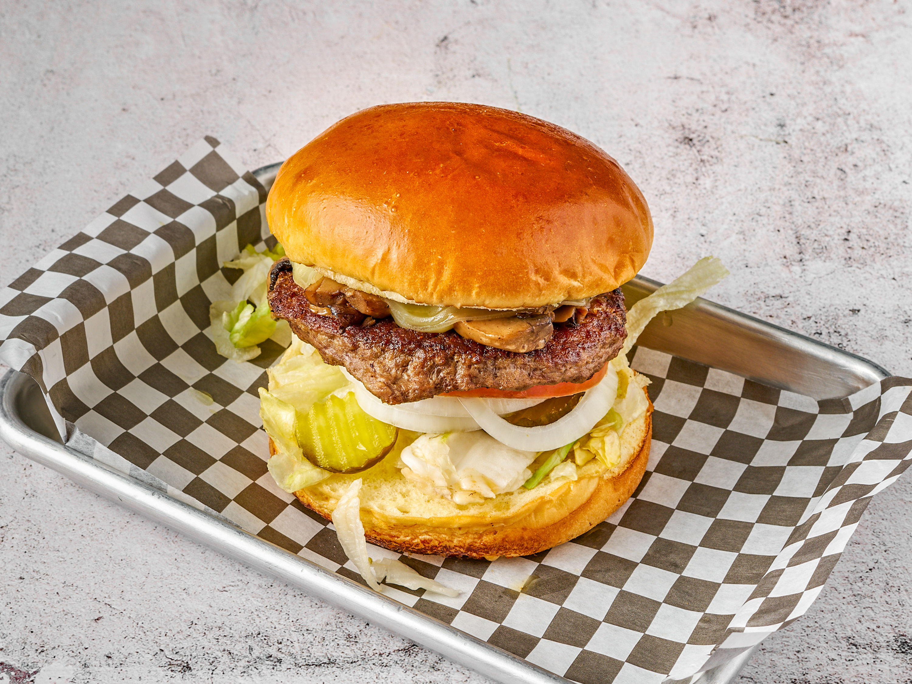 Order Shroomer Burger food online from Twisted Burger store, Grayslake on bringmethat.com