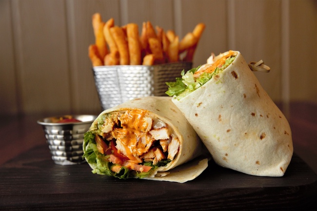 Order Chipotle Chicken Wrap food online from Big Mike's Pizza store, Morganville on bringmethat.com