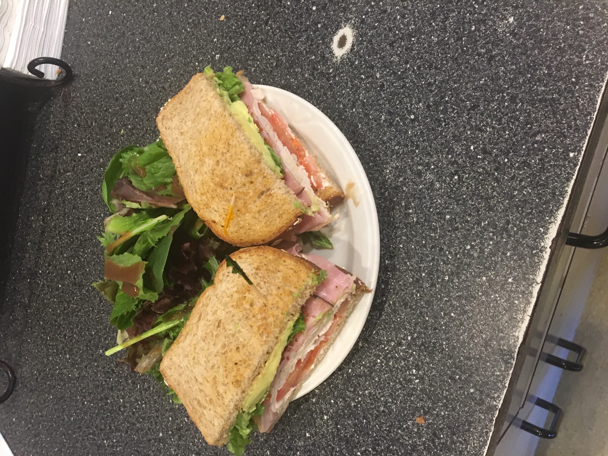 Order Individual Club Sandwich food online from Printers Cafe store, Palo Alto on bringmethat.com