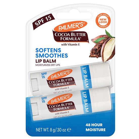 Order Palmer's Cocoa Butter Lip Balm SPF 15 (2 ct) food online from Rite Aid store, Greenville on bringmethat.com