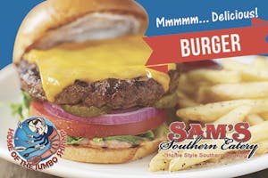 Order 2. Southern Double Burger food online from Sam Southern Eatery store, Sapulpa on bringmethat.com