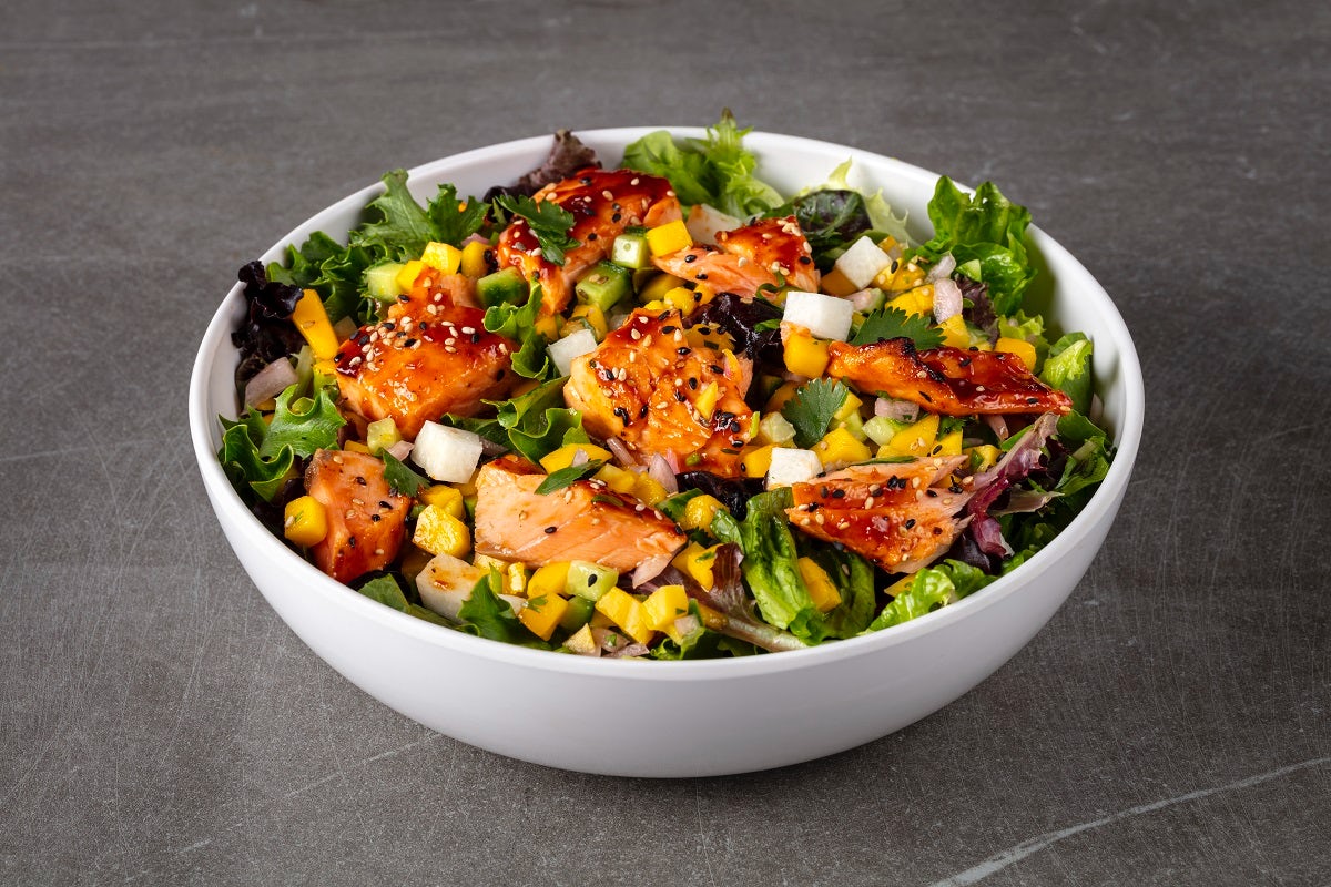 Order Salmon Salad food online from Urbane Cafe store, Santa Maria on bringmethat.com