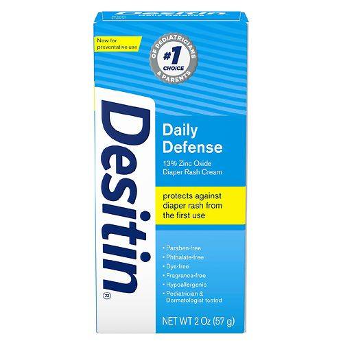 Order Desitin Daily Defense Baby Diaper Rash Cream Travel Size - 2.0 oz food online from Walgreens store, Stockton on bringmethat.com