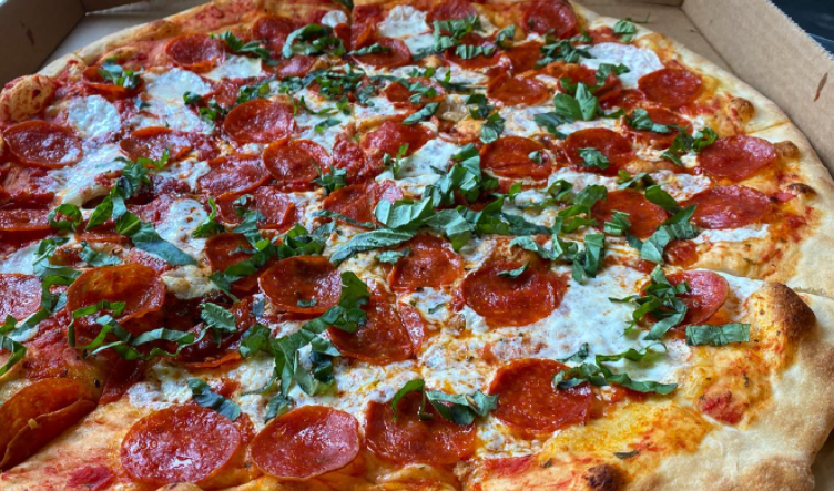 Order Margherita Pizza  food online from Brooklyn Pie Co. store, Round Rock on bringmethat.com