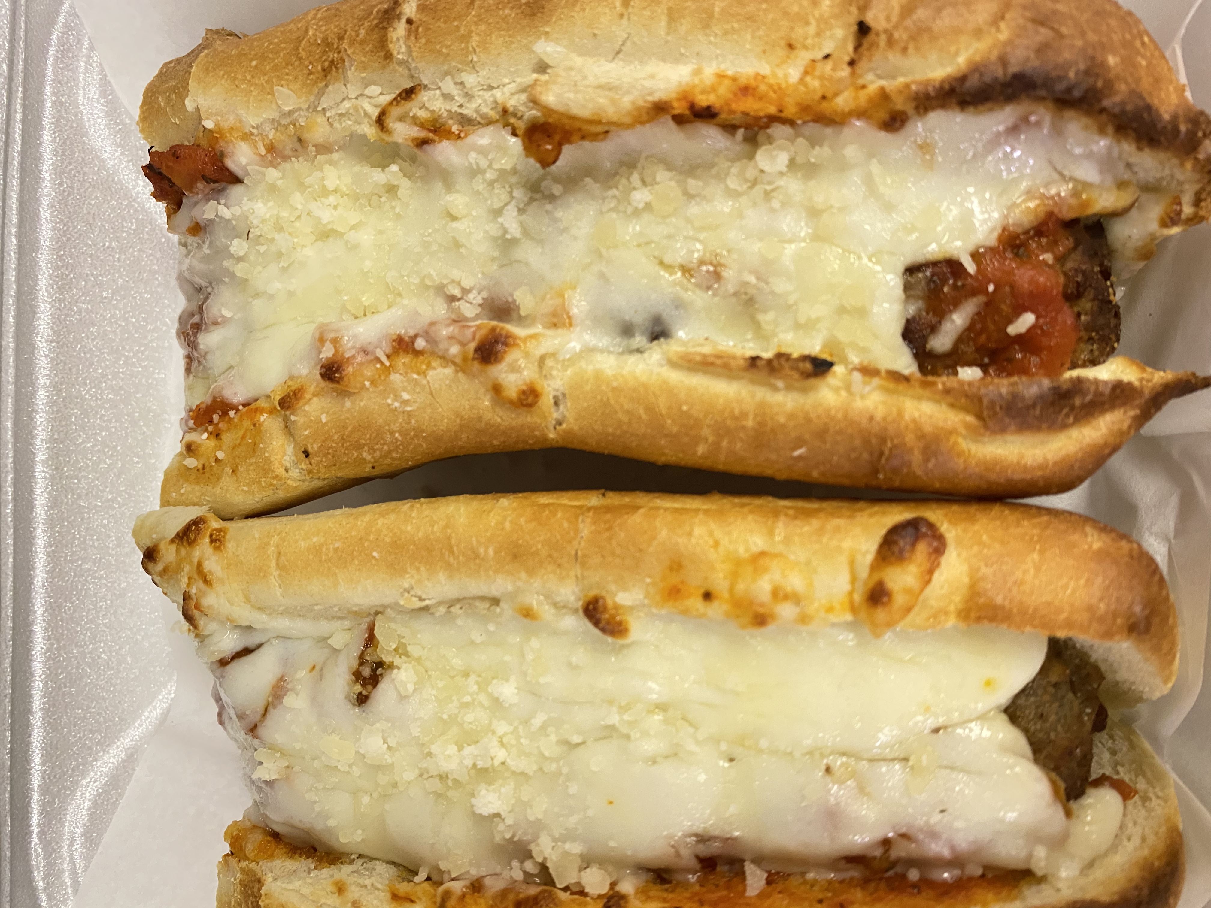 Order Meatball Parmesan Sub food online from Tuscan Pizza Crust store, Buffalo on bringmethat.com