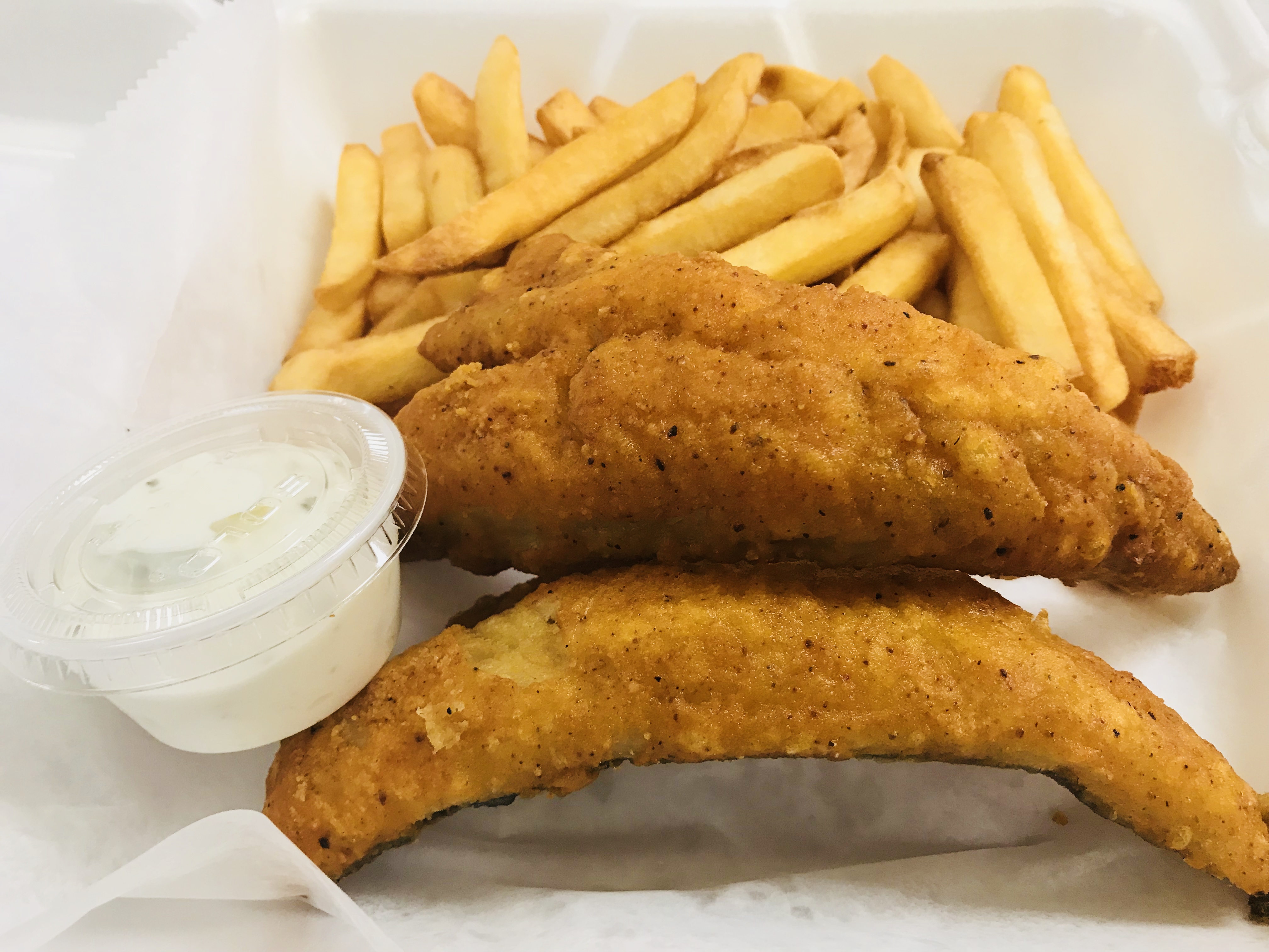 Order Fresh Whiting Fish with fries food online from A-1 Deli And Fried Chicken store, Wilmington on bringmethat.com