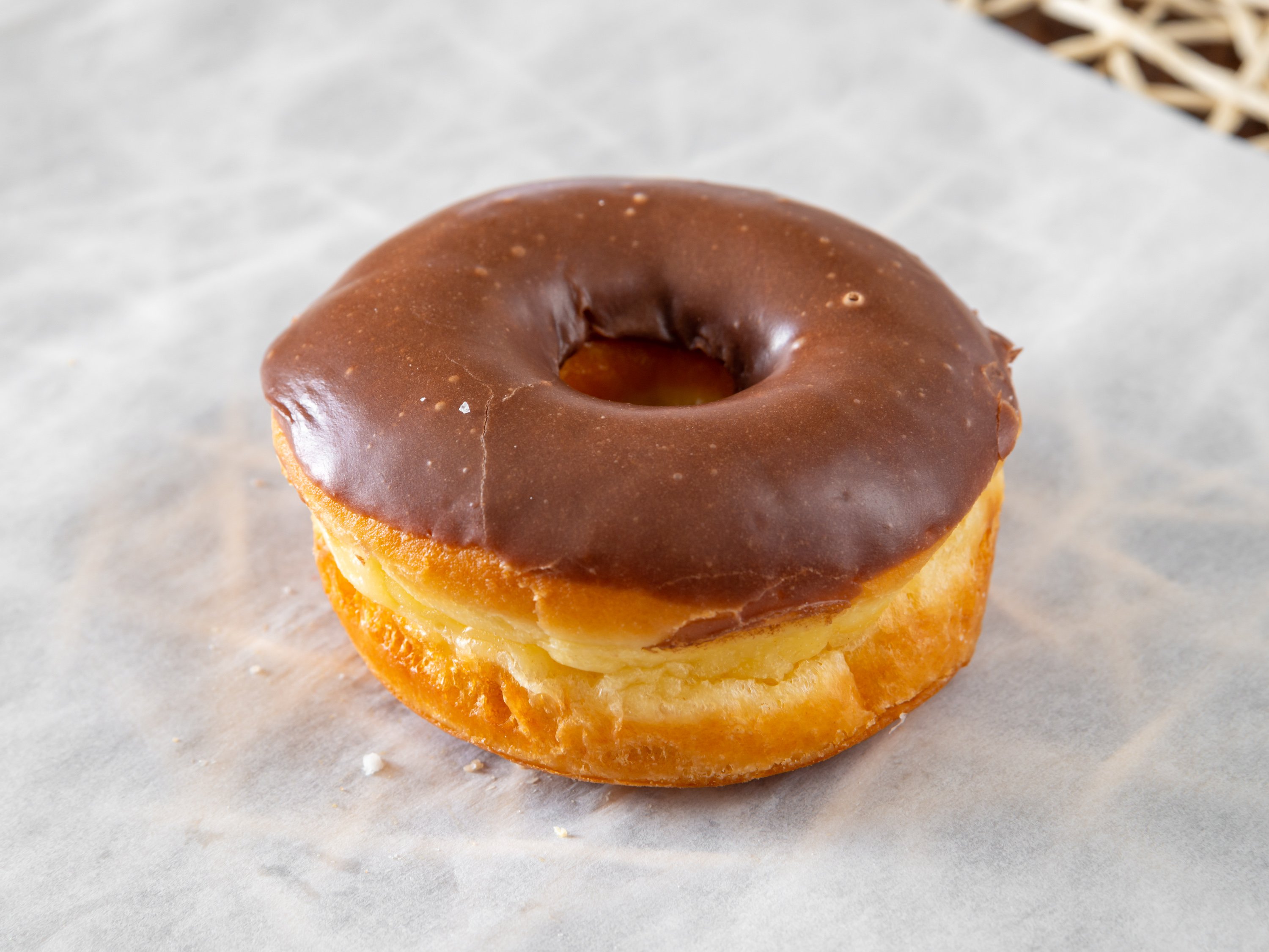 Order Chocolate Glazed Donut  food online from Happy Donut store, Kent on bringmethat.com