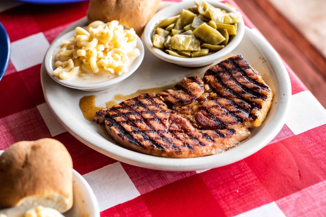 Order Glazed Ham Steak food online from The Texan Cafe & Pie Shop store, Hutto on bringmethat.com