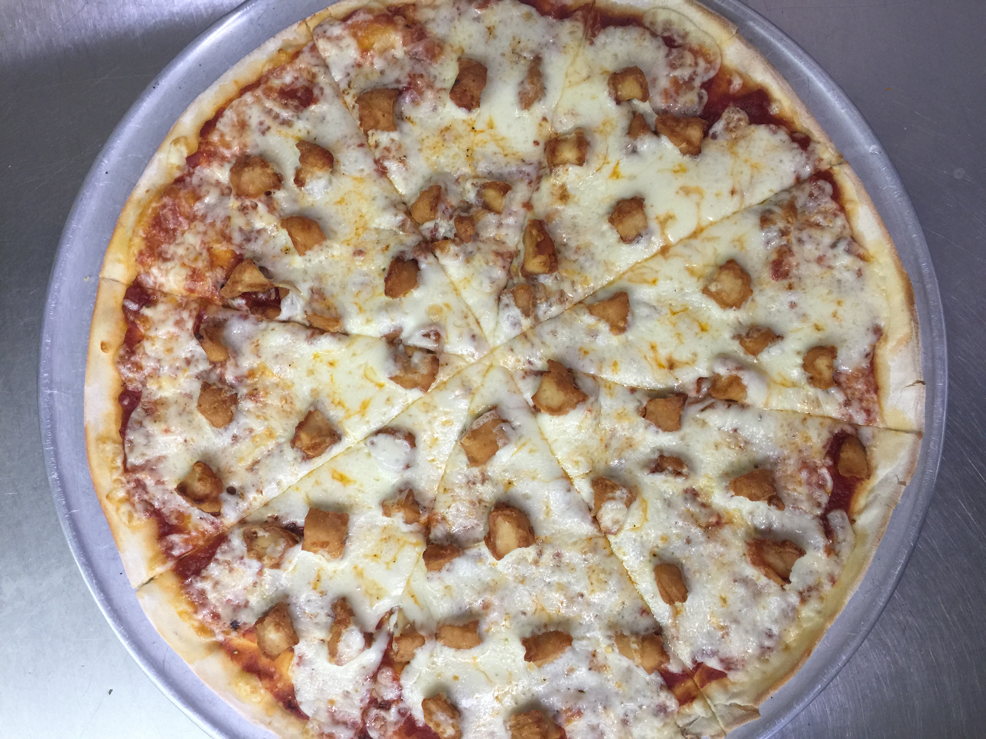 Order Chicken Finger Pizza food online from Cafe Z store, Union on bringmethat.com
