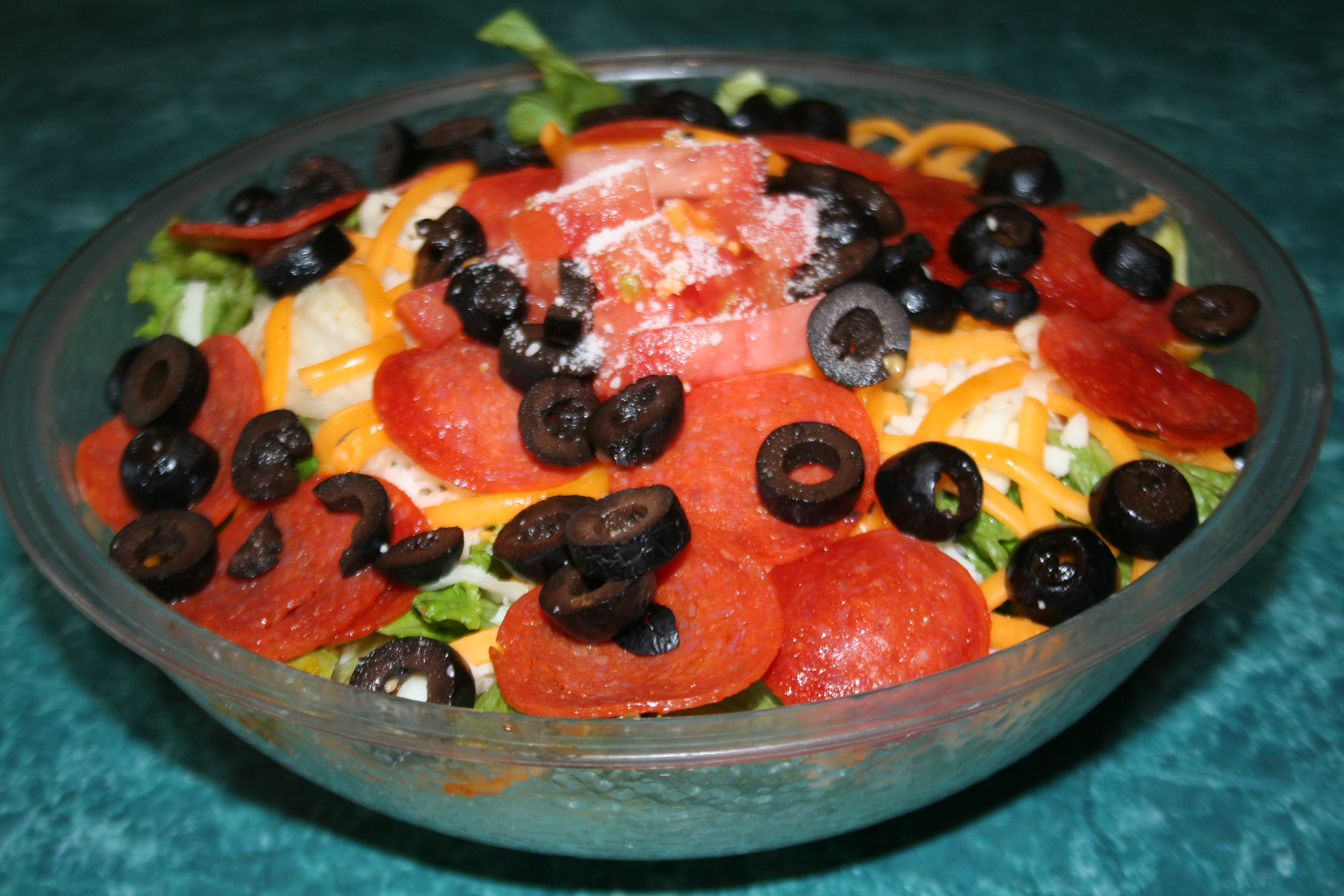 Order Pepperoni Salad food online from Bosses Brickoven Pizza store, Lake Worth on bringmethat.com