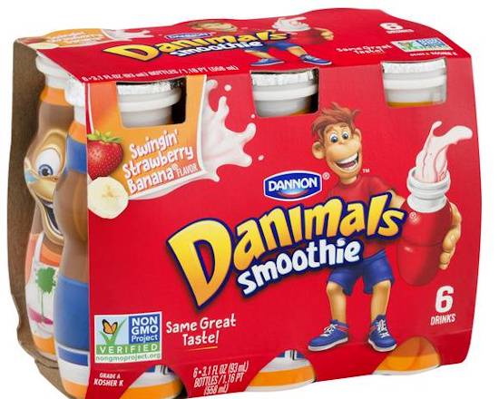 Order Danimals Smoothie (6 ct) food online from Ctown Supermarkets store, Uniondale on bringmethat.com