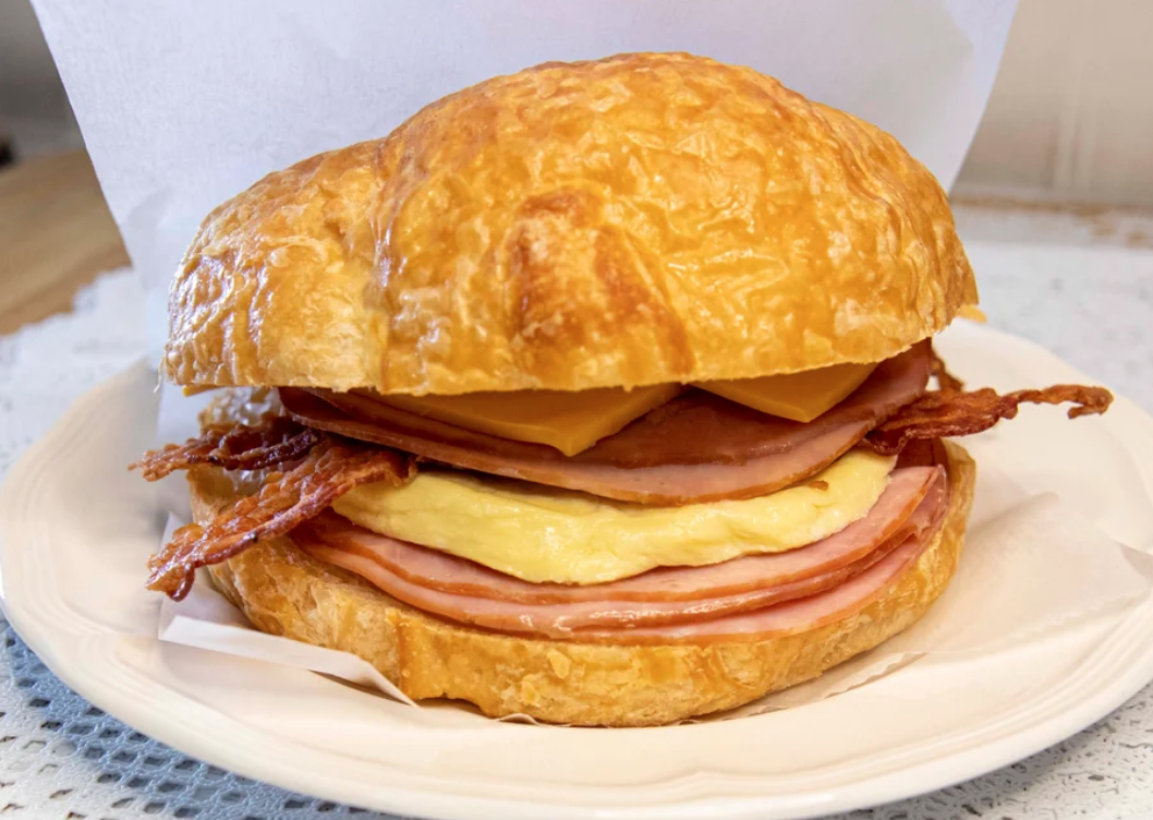 Order Ham & Cheese Croissant food online from Donut Place store, Keller on bringmethat.com