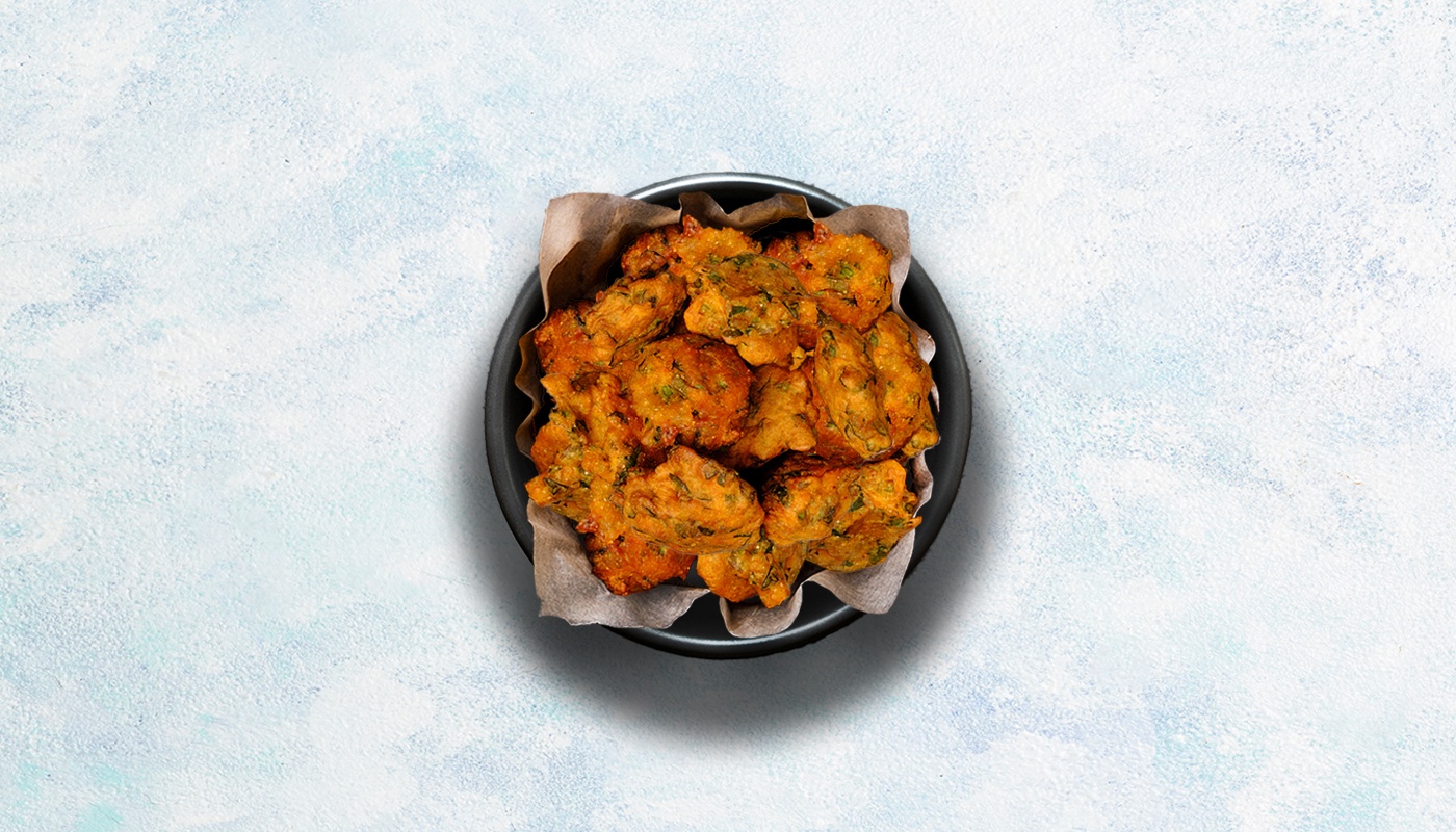 Order Assorted Vegetarian Fritters food online from Curry Spoon store, Irving on bringmethat.com