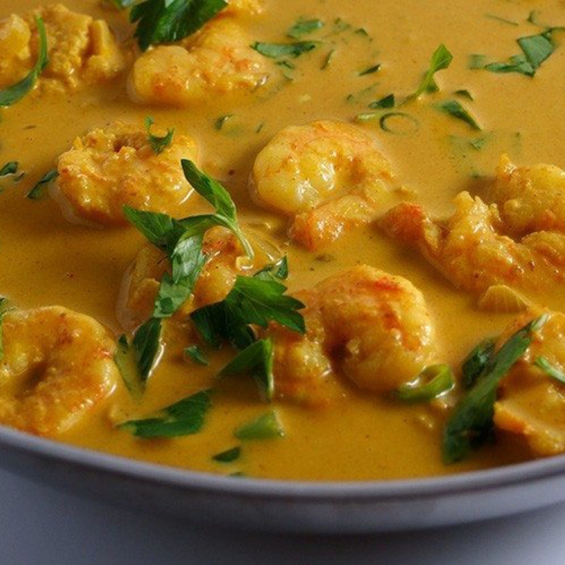 Order Shrimp Curry food online from MasalaCraft Indian Cuisine store, Santa Ana on bringmethat.com
