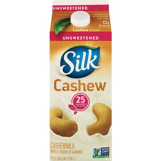 Order Silk Cashew- Unsweet 1/2 gal food online from Cvs store, WEST COVINA on bringmethat.com