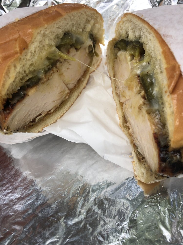 Order Poblano Chicken Sandwich food online from Katy Trail Ice House Outpost store, Plano on bringmethat.com