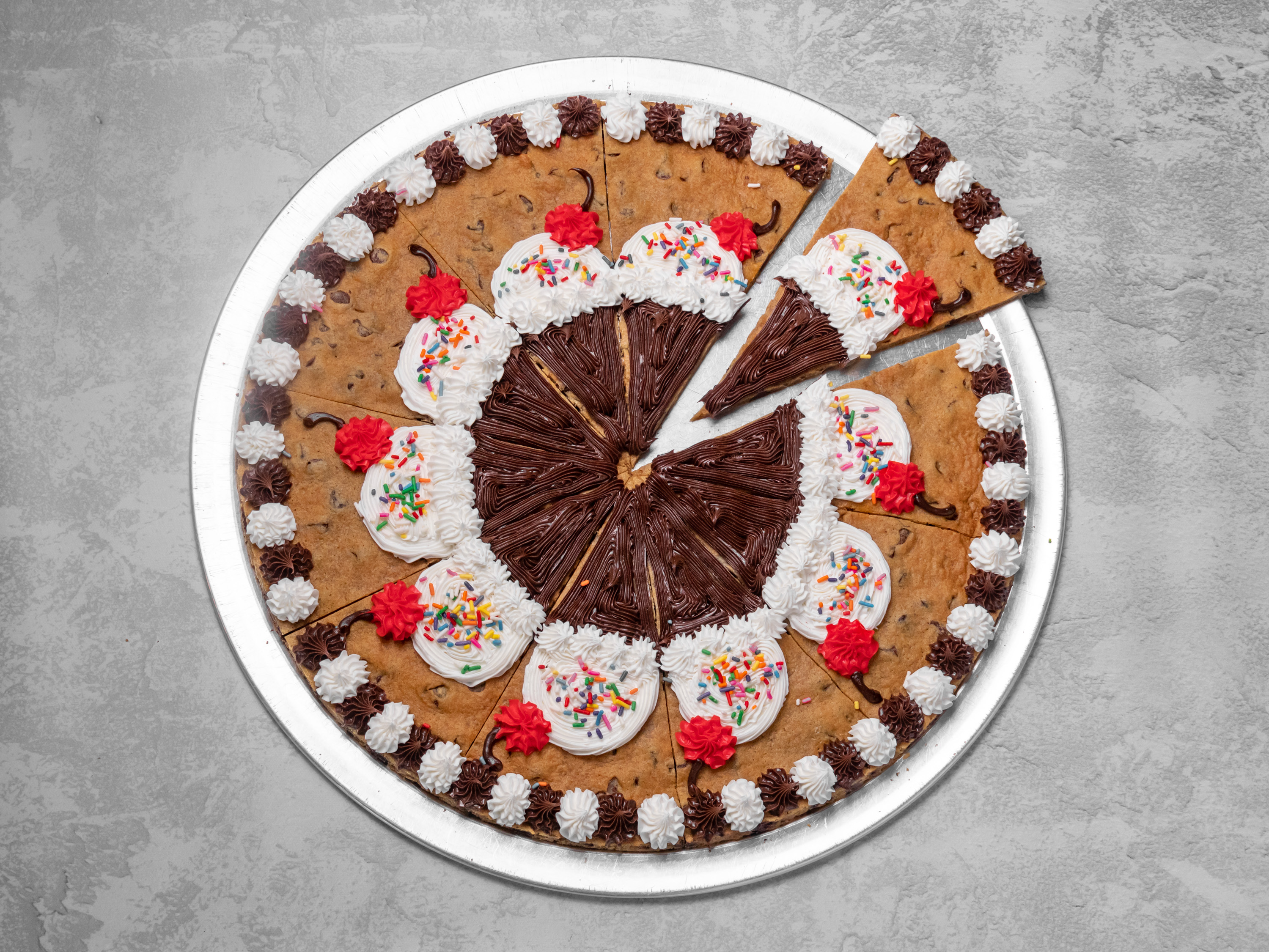 Order Cookie Cake By-The-Slice food online from Great American Cookies store, Marietta on bringmethat.com