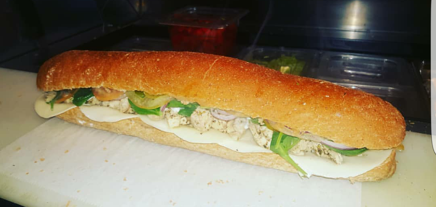 Order Large Grilled Chicken Sub food online from Super hero sub shop store, Jersey City on bringmethat.com