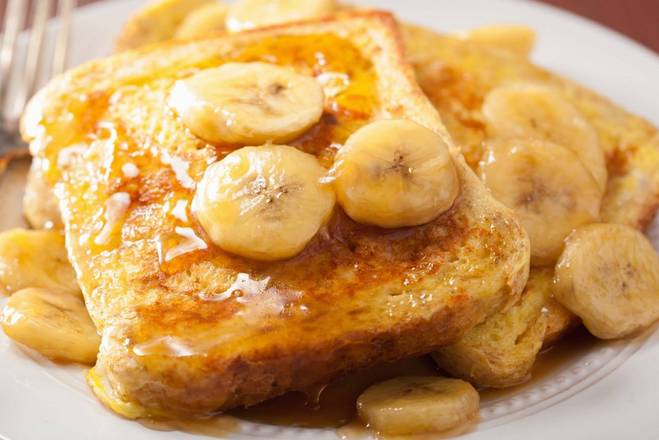 Order Banana French Toast food online from Mufasa's Pancakes & French Toast store, Armonk on bringmethat.com