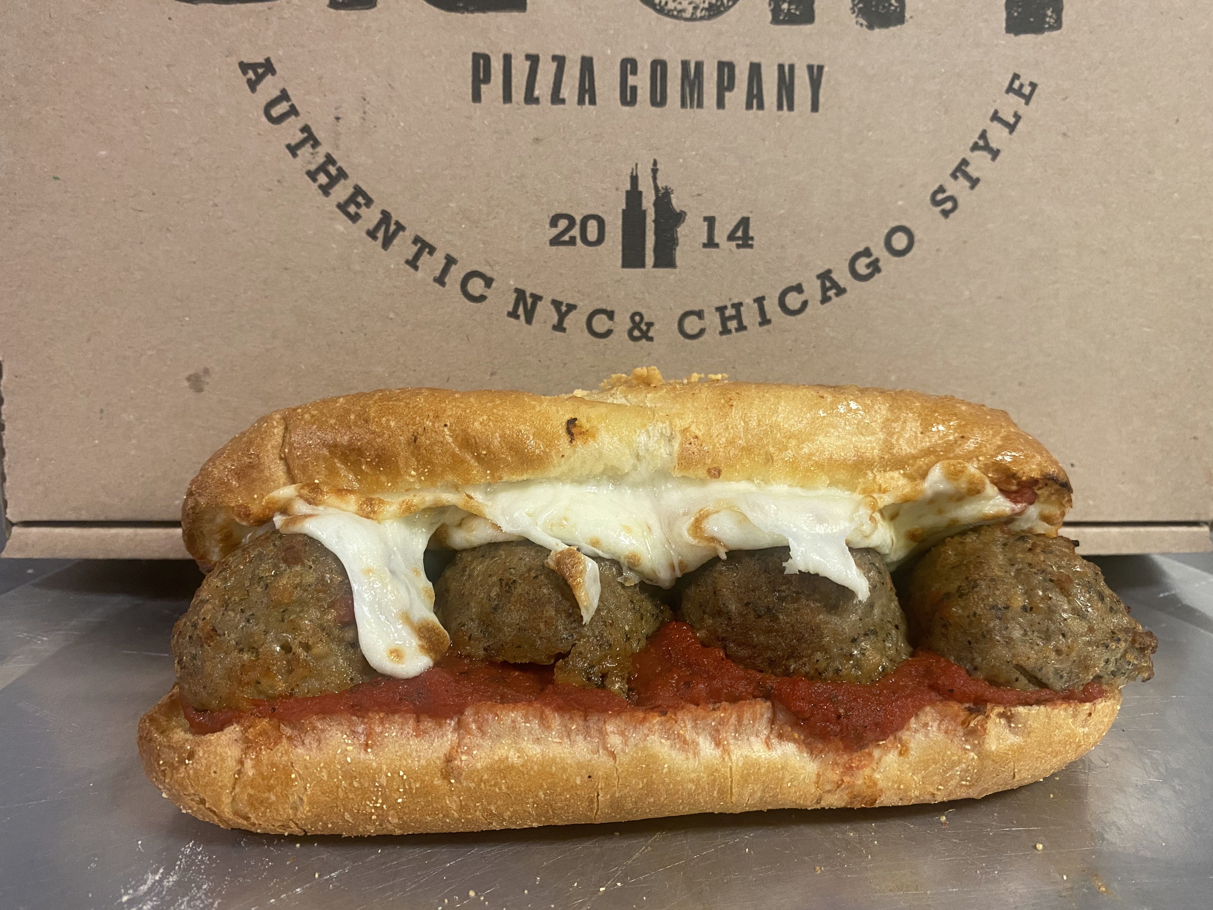 Order Sears Tower Meatball Sandwich - Sandwich food online from Big City Pizza store, Nicholasville on bringmethat.com