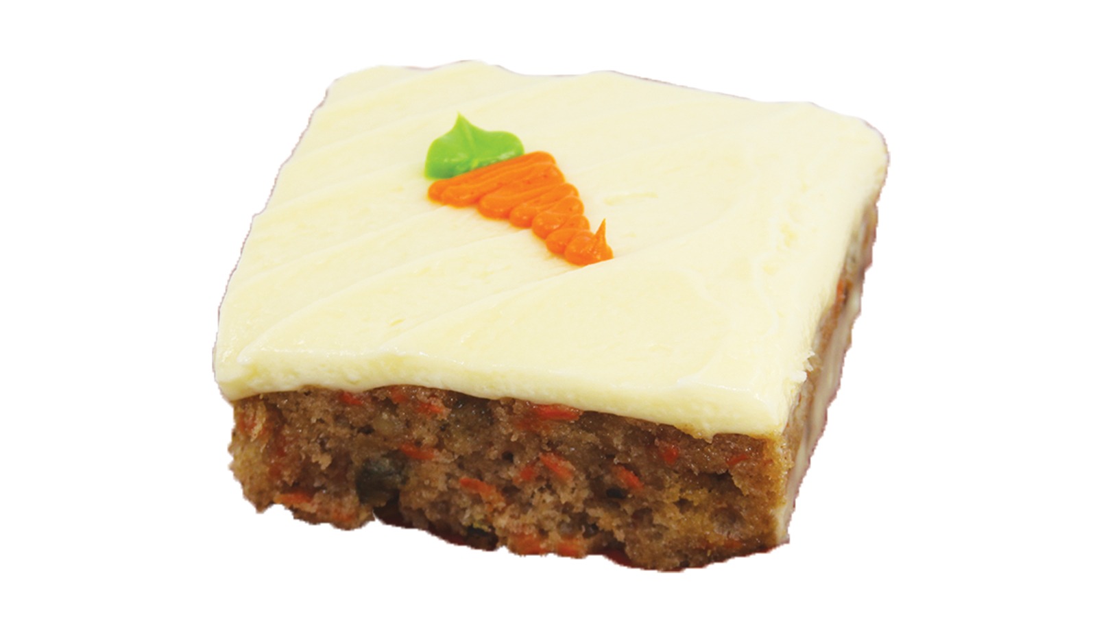 Order Hand Decorated Carrot Cake Square, 6 oz. food online from Save Mart Supermarket store, Kingsburg on bringmethat.com