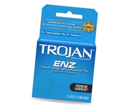 Order Trojan ENZ Lubricated 3pk food online from Checkout Food Stores #47 store, Houston on bringmethat.com
