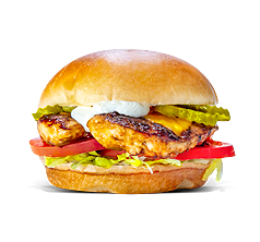 Order Grilled Chicken Burger with Cheese food online from Zo Good Burger store, Canton on bringmethat.com