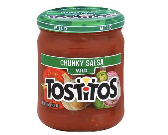 Order Tostitos Chunky Salsa Mild - 15.5 oz jar food online from Loma Mini Market store, Long Beach on bringmethat.com