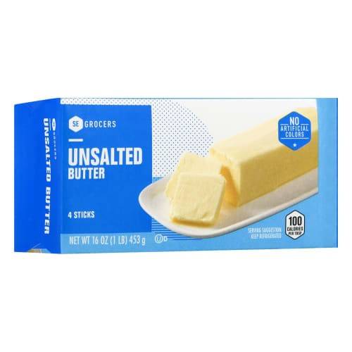 Order Se Grocers · Unsalted Butter Made with Sweet Cream (16 oz) food online from Winn-Dixie store, Anniston on bringmethat.com