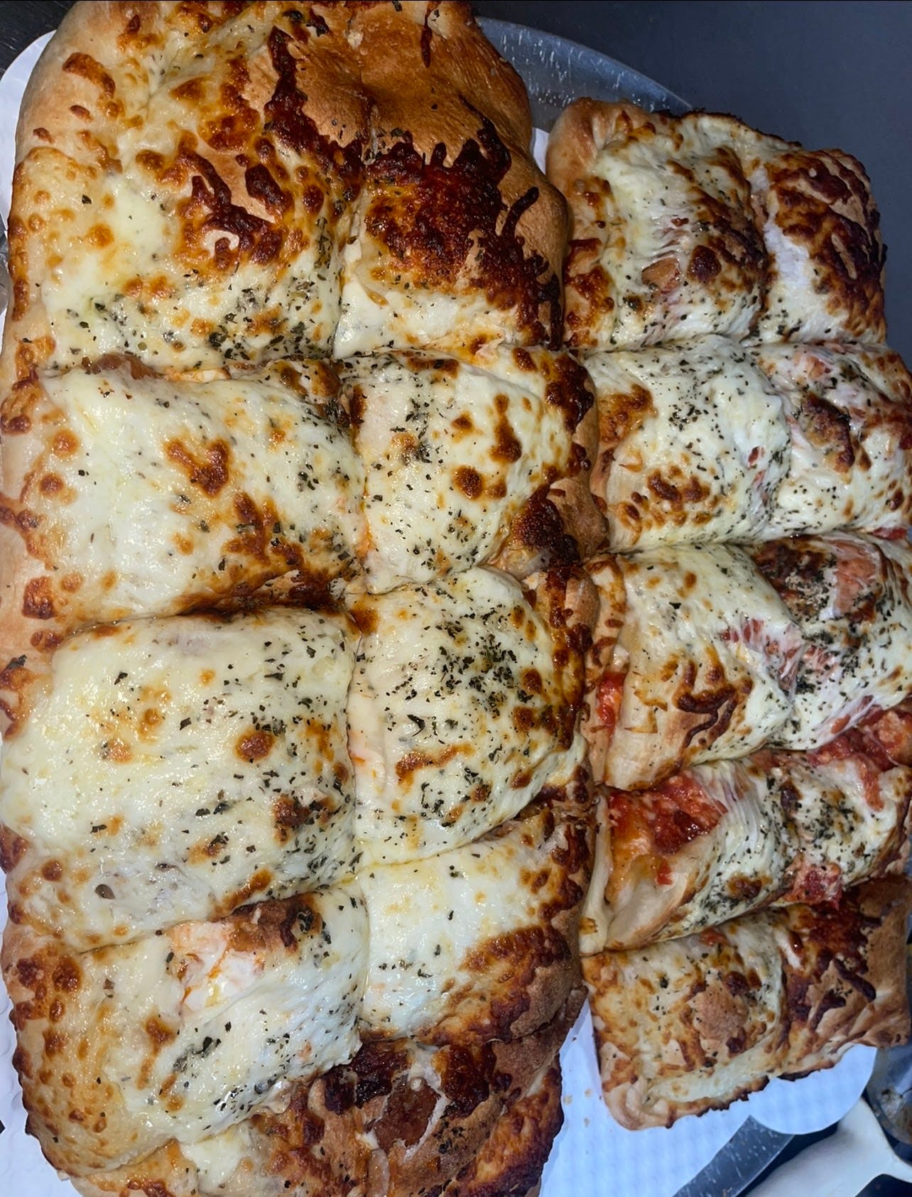 Order Chicken Parm Calzone - 16" food online from Santoro's Of Peabody store, Peabody on bringmethat.com