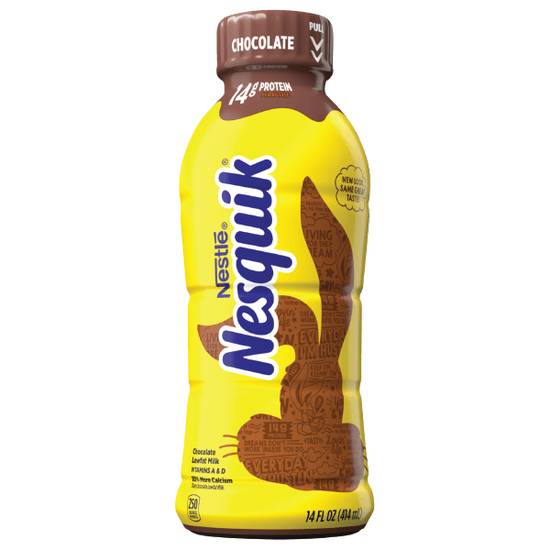 Order Nesquik Chocolate Lowfat Milk 14oz food online from Casey's store, Council Bluffs on bringmethat.com