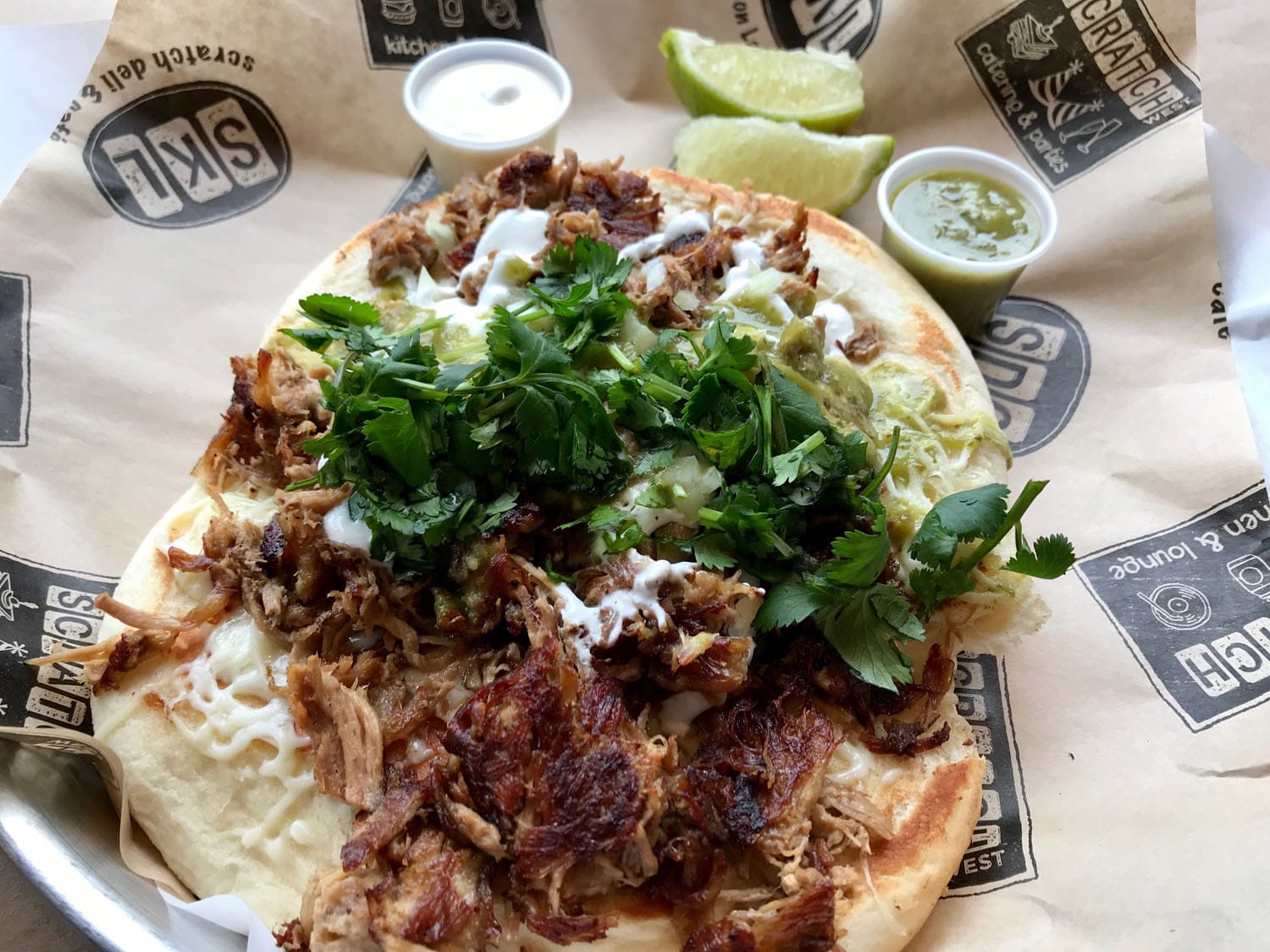 Order Pulled Pork "Taco" food online from Scratch On Lake store, Oak Park on bringmethat.com