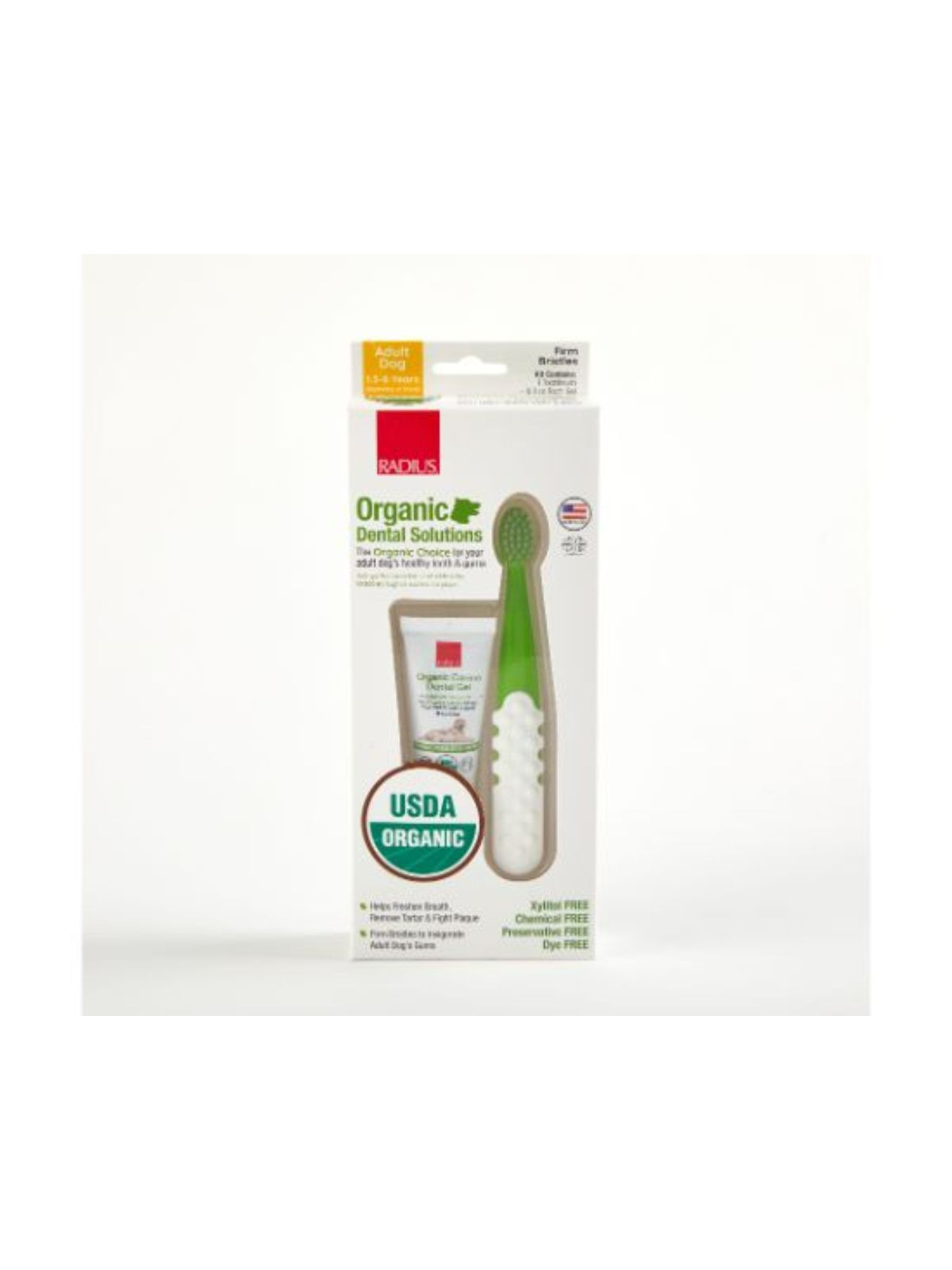 Order Radius Organic Canine Dental Kit Adult (1 count) food online from Stock-Up Mart store, Minneapolis on bringmethat.com