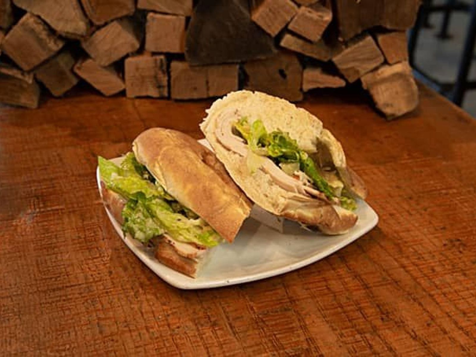 Order Turkey Caesar Sandwich food online from Petey Pastas store, Lombard on bringmethat.com