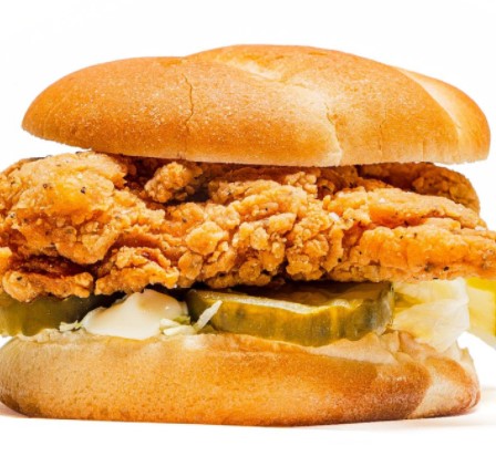 Order Crispy Chicken Tender Sandwich food online from Mr. Beast Burger store, Springfeld on bringmethat.com