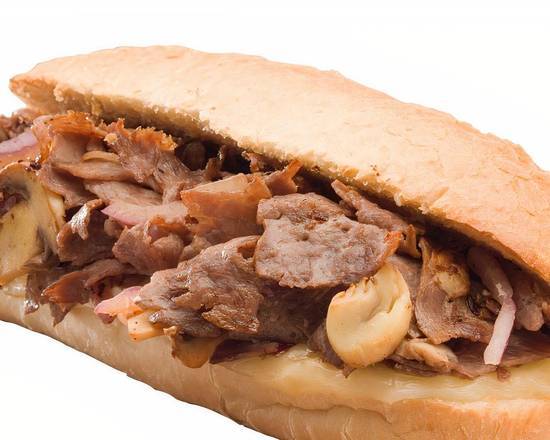 Order Hot Philly Steak Grinder food online from Rascal House Pizza University Hts store, University Heights on bringmethat.com
