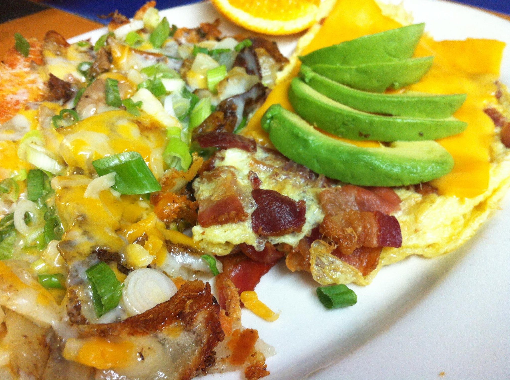 Order Avocado Omelette Breakfast - Breakfast food online from Pasta Connection store, Costa Mesa on bringmethat.com