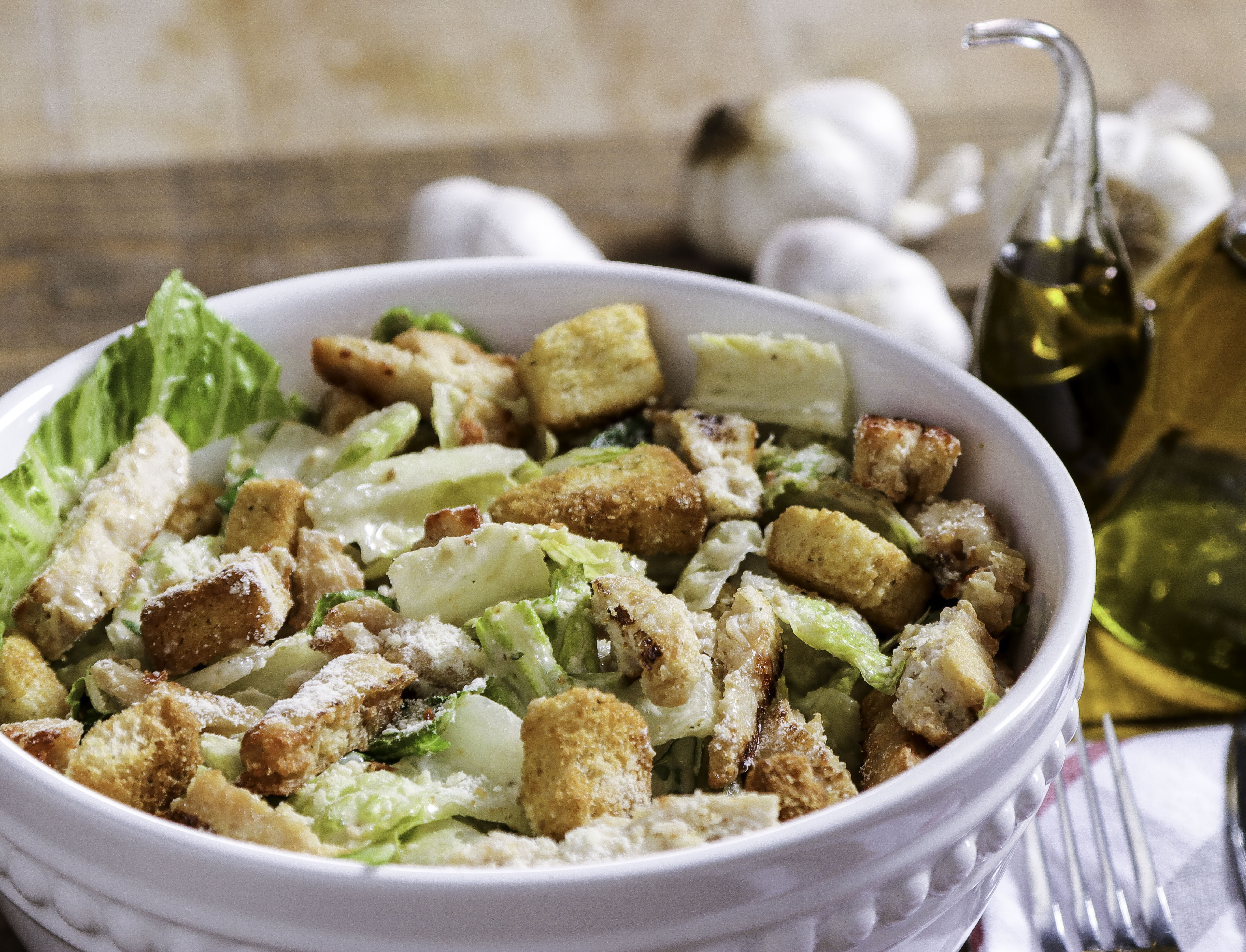 Order Chicken Caesar Salad food online from Ameci Pizza & Pasta store, Lake Forest on bringmethat.com
