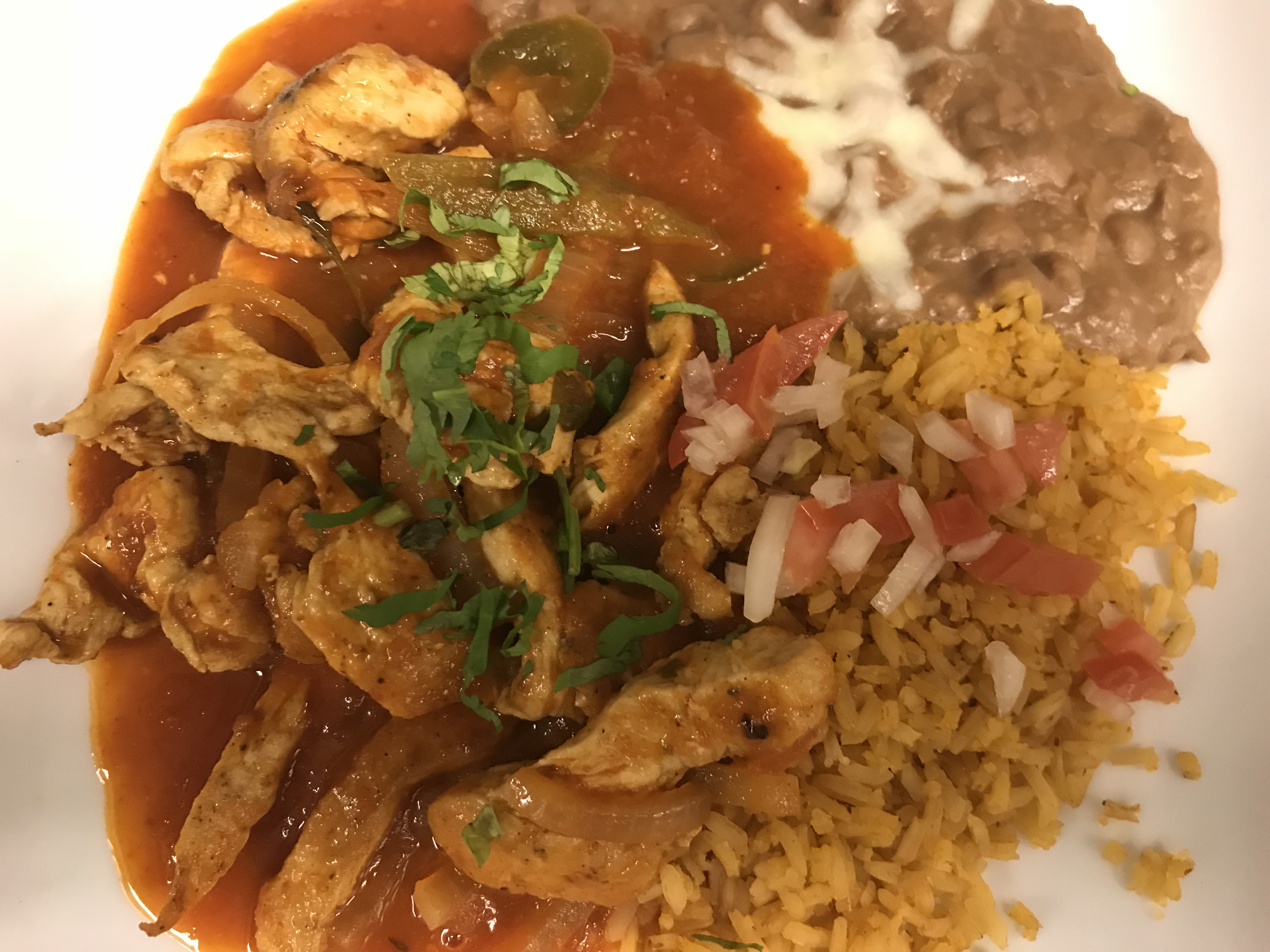 Order Pollo Ranchero food online from Jalapeno Mexican Restaurant store, Lawrenceville on bringmethat.com