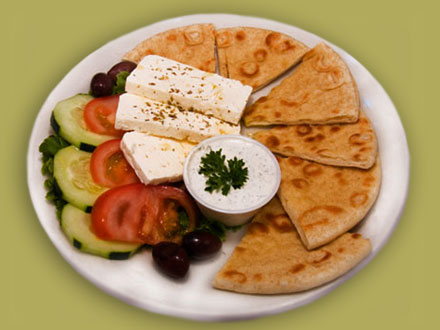 Order Feta Cheese Appetizer food online from Troy Greek Restaurant store, San Diego on bringmethat.com