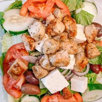 Order Chicken Greek Salad food online from Spartan Gyros store, Williamsburg on bringmethat.com
