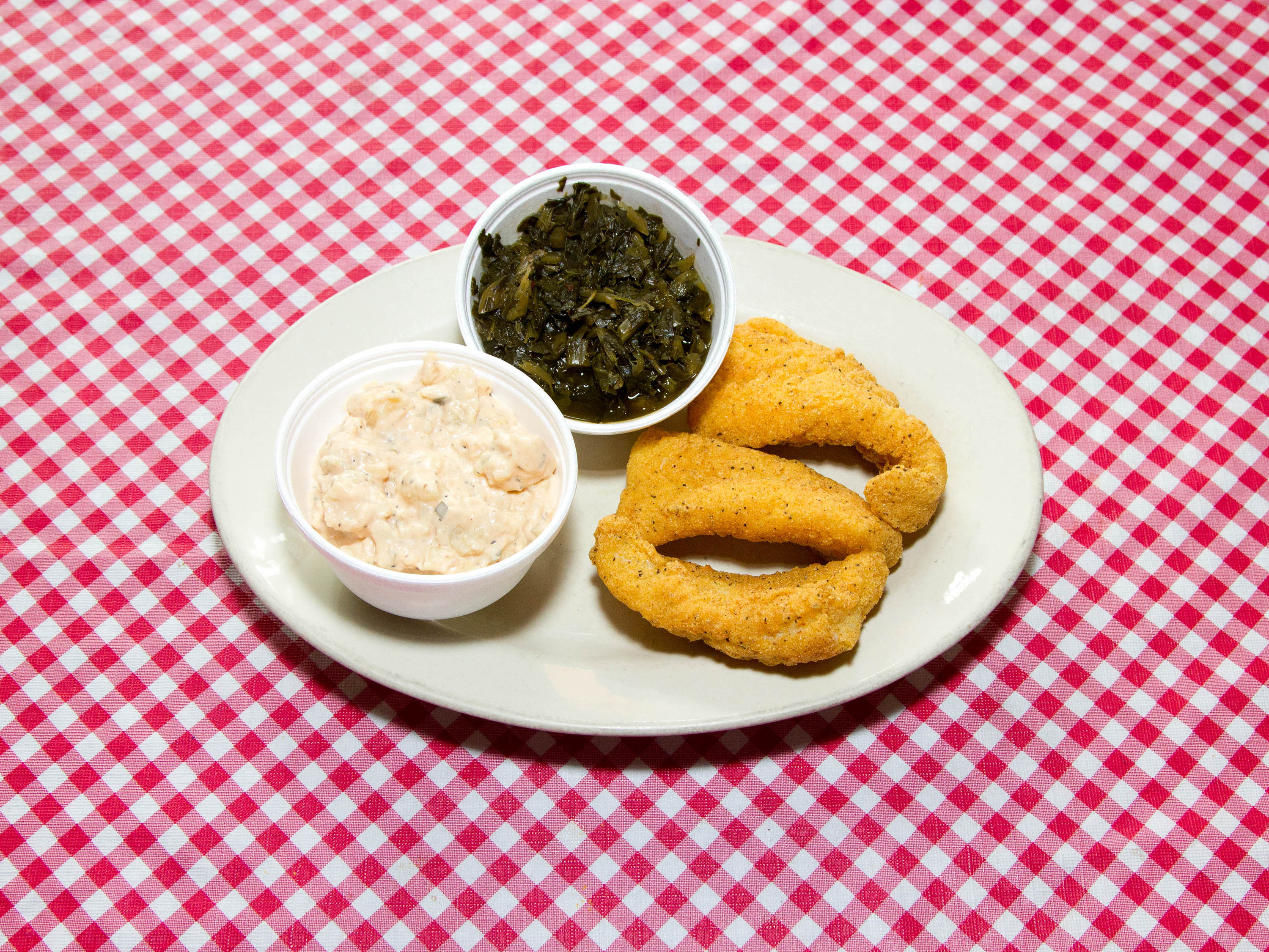 Order Fried Whiting Fish Dinner food online from Bravos Cafe store, East Orange on bringmethat.com