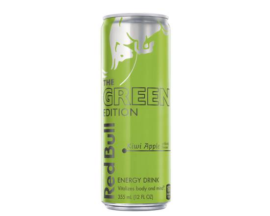 Order Red Bull Energy Drink, The Green Edition, Kiwi Apple - 12 fl oz food online from Loma Mini Market store, Long Beach on bringmethat.com